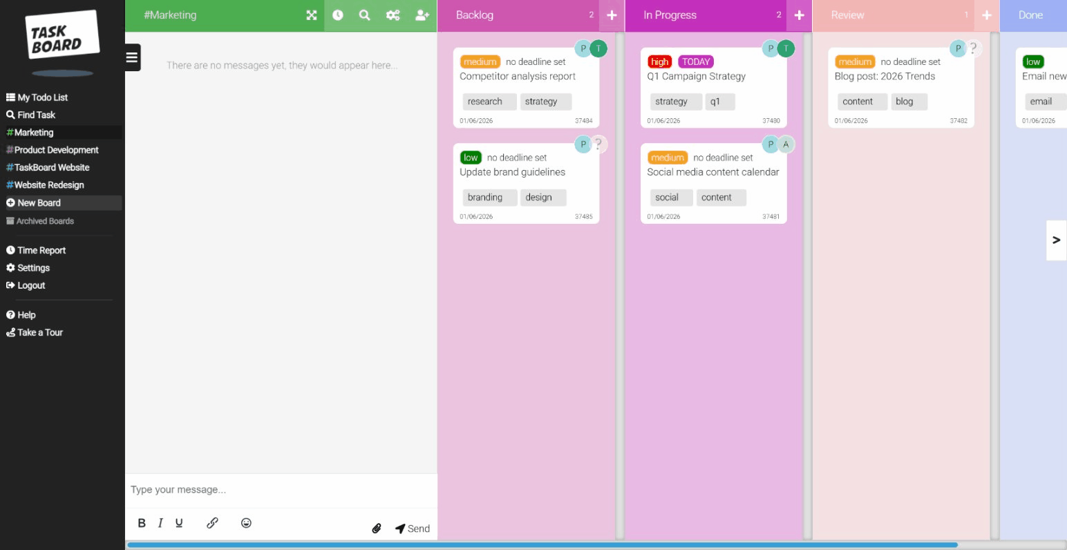 Task Board for Agencies